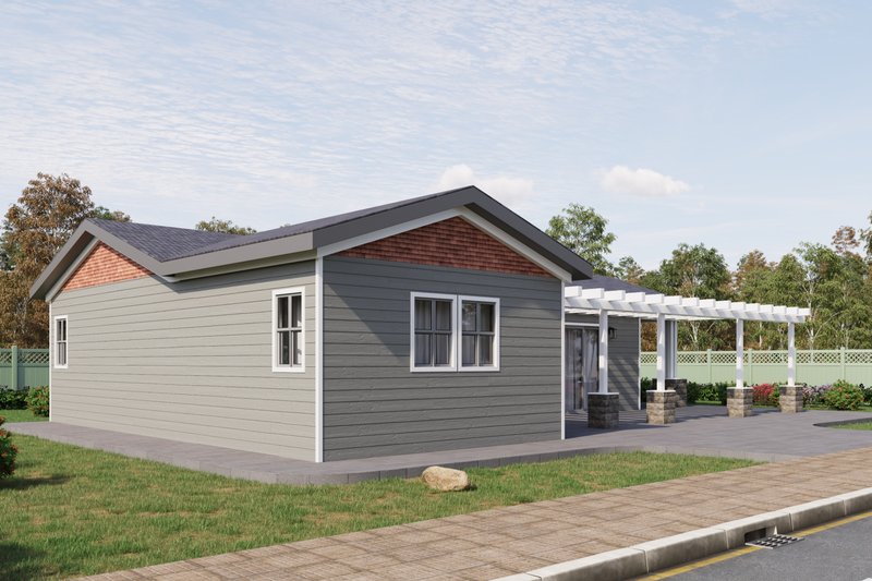 Home Plan - Exterior - Other Elevation for Craftsman House Plan #1106-32 - 2 bed, 2 bath