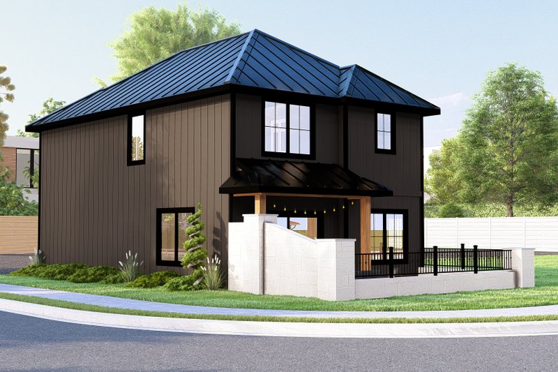 House Plan Design - Exterior - Other Elevation 2 for Modern House Plan #1064-321 - 3 bed, 2.5 bath