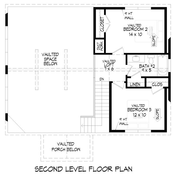 House Plan Design - Country Floor Plan - Upper Floor Plan #932-1384
