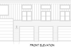 Exterior - Front Elevation 3 for Farmhouse House Plan #932-1060 - 3 bed, 1 bath