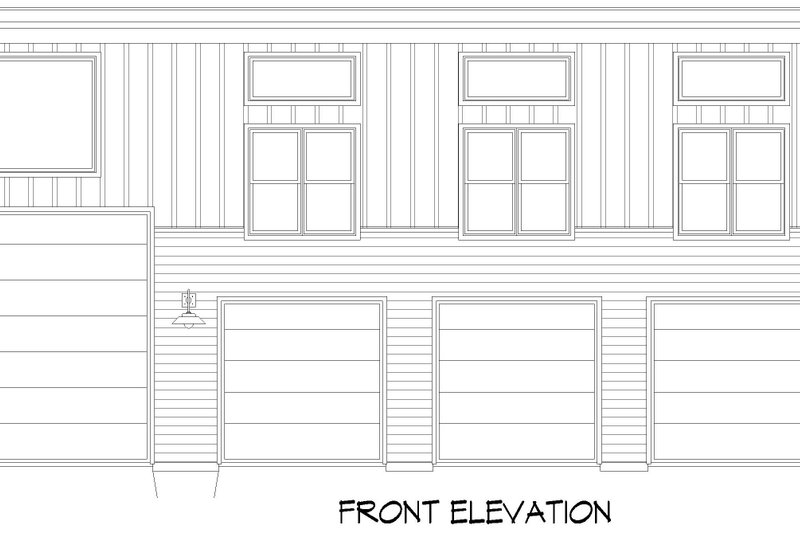House Design - Exterior - Front Elevation 3 for Farmhouse House Plan #932-1060 - 3 bed, 1 bath