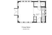 Cottage Style House Plan - 1 Beds 1 Baths 192 Sq/Ft Plan #917-11 
