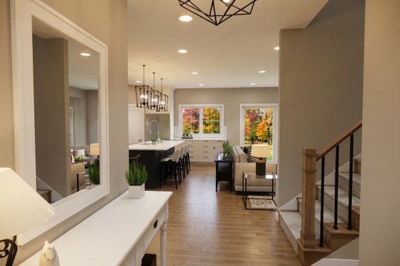 Interior - Entry for Farmhouse House Plan #51-1527 - 3 bed, 2.5 bath