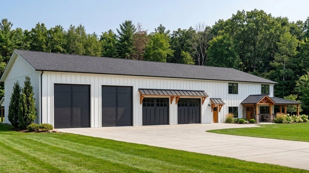 Exterior - Front Elevation 2 for Barndominium House Plan #1064-292 - 3 bed, 2.5 bath