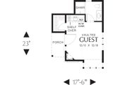 Tudor Style House Plan - 1 Beds 1 Baths 300 Sq/Ft Plan #48-641 