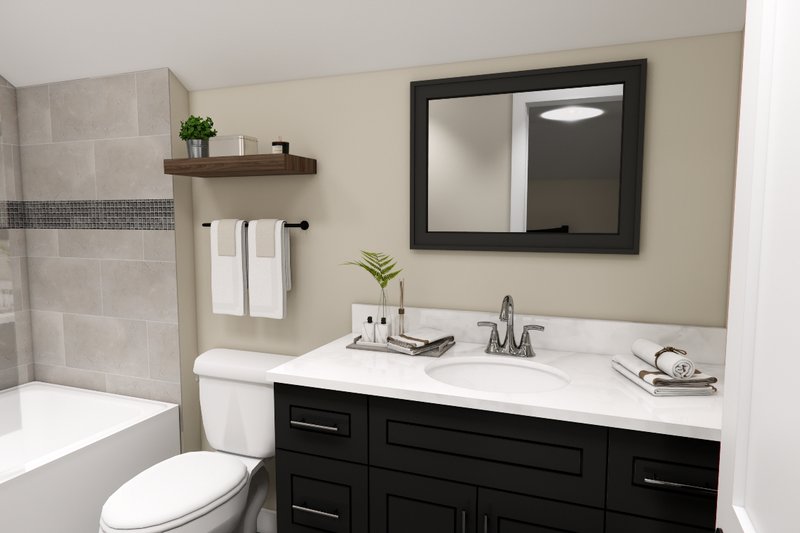 House Blueprint - Interior - Bathroom 1 for Bungalow House Plan #51-1361 - 4 bed, 3.5 bath