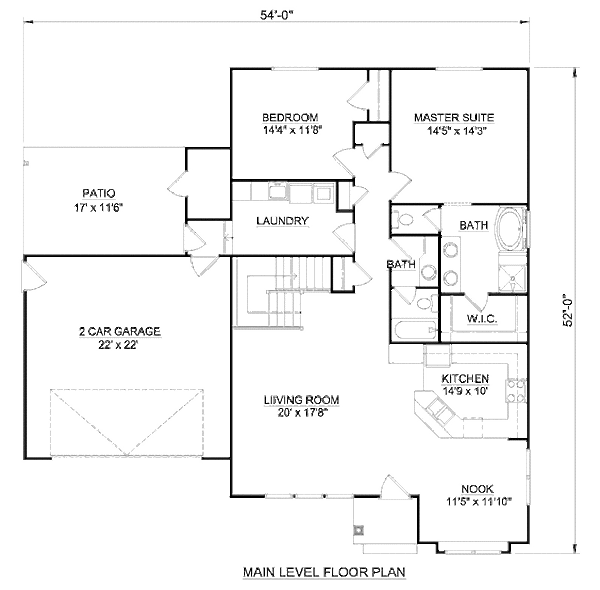 Traditional Floor Plan - Main Floor Plan #116-280