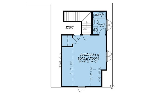 Floor Plan - Upper Floor for Traditional House Plan #923-32 - 4 bed, 3.5 bath