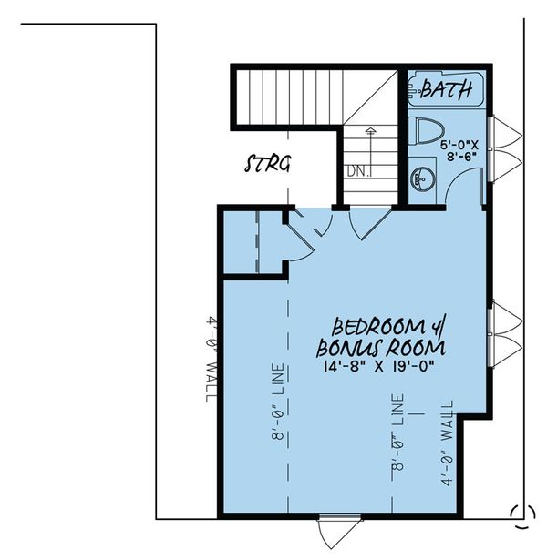 Traditional Floor Plan - Upper Floor Plan #923-32