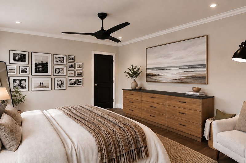 House Design - Interior - Master Bedroom 1 for Farmhouse House Plan #1064-516 - 7 bed, 4 bath