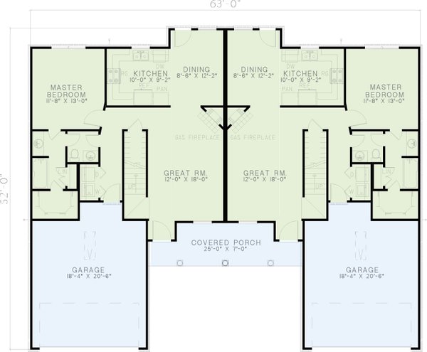Home Plan - Traditional Floor Plan - Main Floor Plan #17-1050