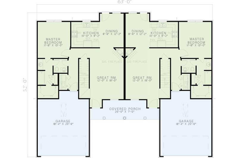 House Plan Design - Floor Plan - Main Floor for Traditional House Plan #17-1050 - 3 bed, 2 bath