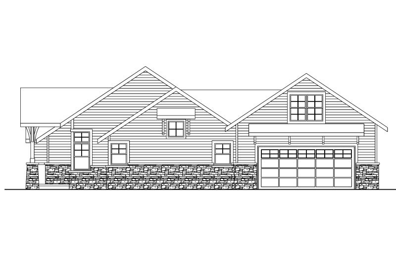 Home Plan - Exterior - Other Elevation 1 for Craftsman House Plan #124-583 - 3 bed, 2.5 bath