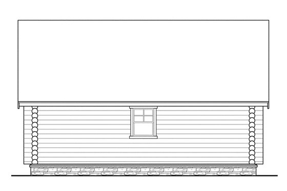 Exterior - Other Elevation for Log House Plan #124-651, 0 bath