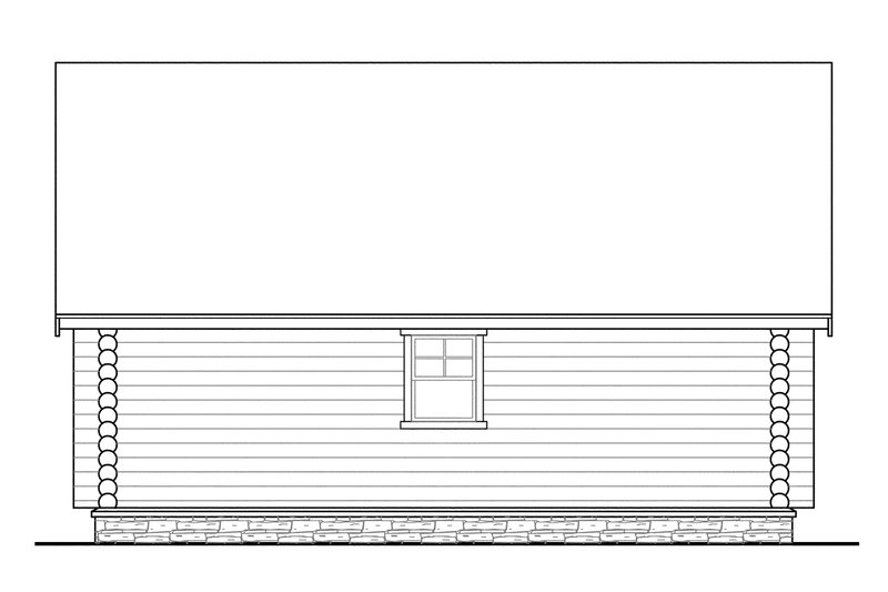 Dream House Plan - Exterior - Other Elevation for Log House Plan #124-651, 0 bath