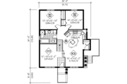 Traditional Style House Plan - 2 Beds 1 Baths 923 Sq/Ft Plan #25-198 