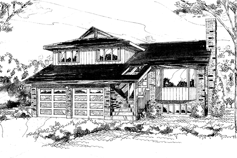House Plan Design - Contemporary Exterior - Front Elevation Plan #47-980
