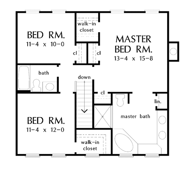 Dream House Plan - Country Floor Plan - Upper Floor Plan #929-373