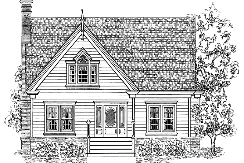 Architectural House Design - Craftsman Exterior - Front Elevation Plan #1014-14