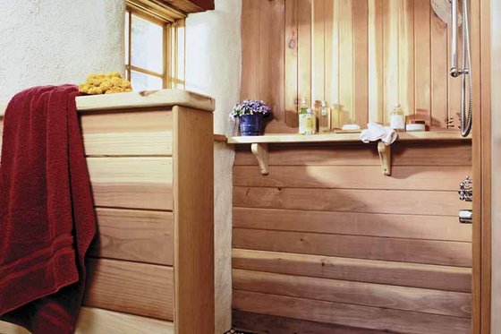 Interior - Master Bathroom for Traditional House Plan #1042-8 - 2 bed, 1 bath