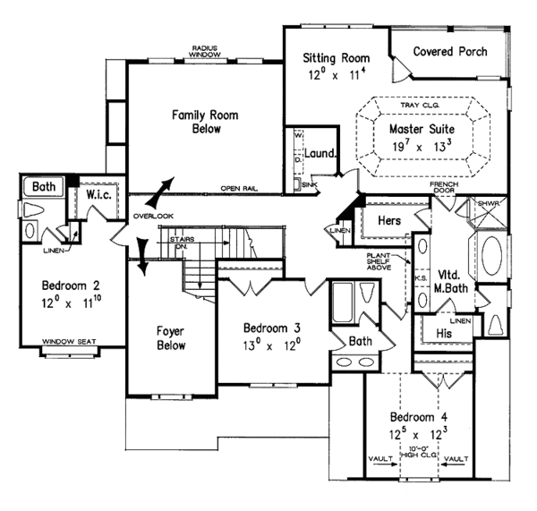 Dream House Plan - Country Floor Plan - Upper Floor Plan #927-826