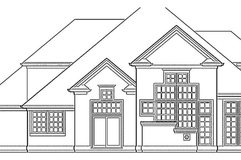 Home Plan - Exterior - Rear Elevation for Craftsman House Plan #48-786 - 4 bed, 2.5 bath
