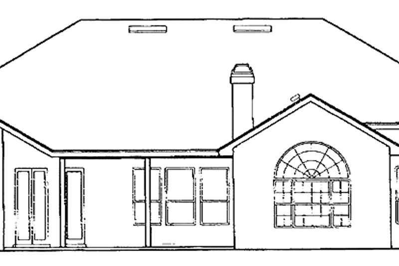 Home Plan - Exterior - Rear Elevation for Classical House Plan #417-529 - 4 bed, 3 bath
