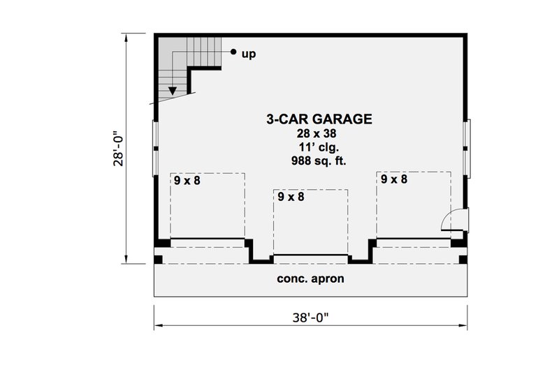 Home Plan - Floor Plan - Main Floor for Craftsman House Plan #51-582 - 1 bed, 1 bath