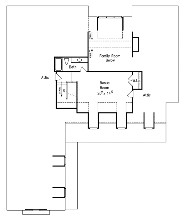 Dream House Plan - Country Floor Plan - Upper Floor Plan #927-275
