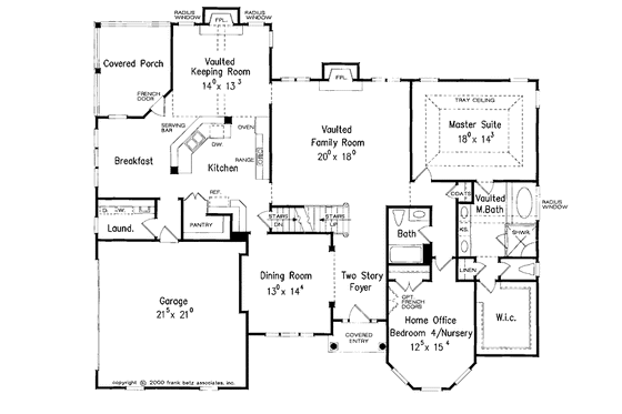 Floor Plan - Main Floor for Colonial House Plan #927-587 - 4 bed, 4 bath