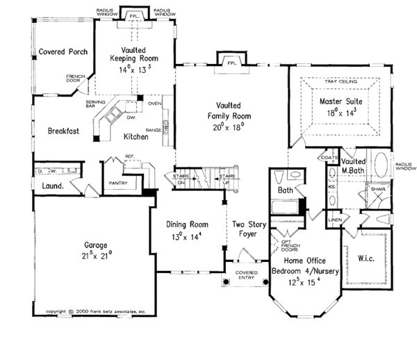 Home Plan - Colonial Floor Plan - Main Floor Plan #927-587