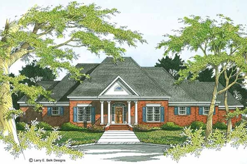 Home Plan - Colonial Exterior - Front Elevation Plan #952-13