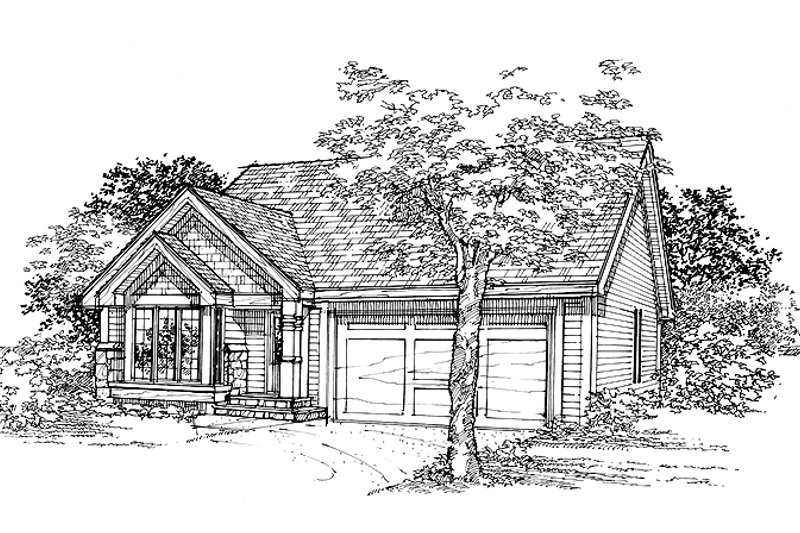 Home Plan - Craftsman Exterior - Front Elevation Plan #320-699