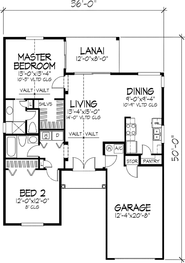 Home Plan - Mediterranean Floor Plan - Main Floor Plan #320-557