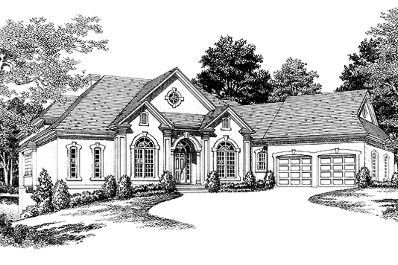 Dream House Plan - Exterior - Front Elevation 3 for Traditional House Plan #453-204 - 4 bed, 3.5 bath