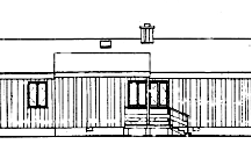 Home Plan - Exterior - Rear Elevation for Contemporary House Plan #314-269 - 3 bed, 2 bath