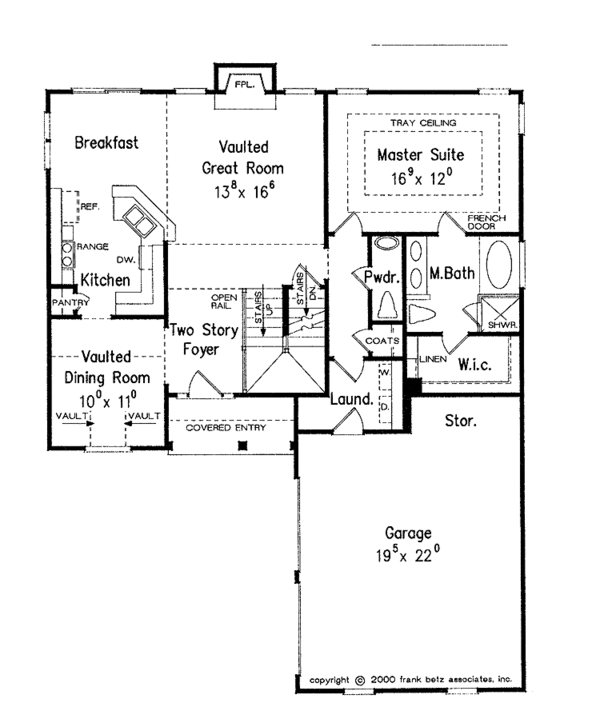 Dream House Plan - Colonial Floor Plan - Main Floor Plan #927-588