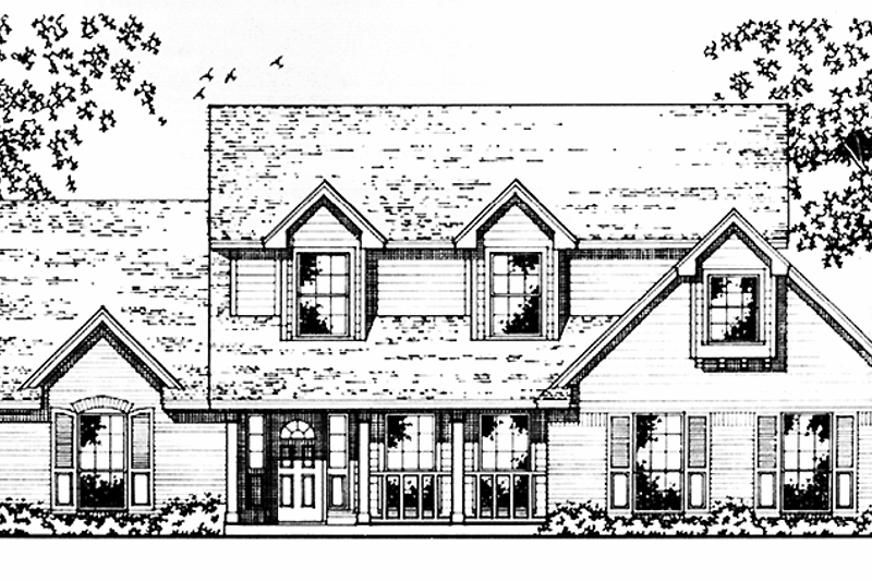 Dream House Plan - Country Exterior - Front Elevation Plan #42-683