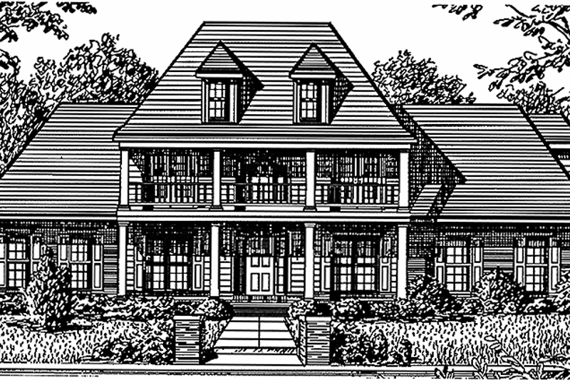 House Plan Design - Country Exterior - Front Elevation Plan #34-260