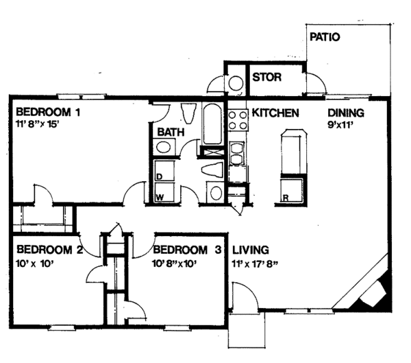 Ranch Floor Plan - Main Floor Plan #30-241
