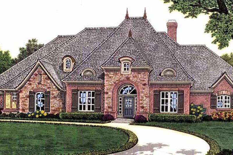 Architectural House Design - Traditional Exterior - Front Elevation Plan #310-1233
