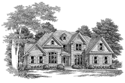 Traditional Style House Plan - 4 Beds 3.5 Baths 3021 Sq/Ft Plan #927-571 