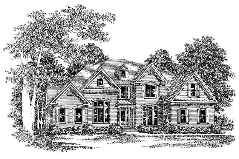 Home Plan - Exterior - Front Elevation 3 for Traditional House Plan #927-571 - 4 bed, 3.5 bath