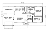 Adobe / Southwestern Style House Plan - 3 Beds 2 Baths 1616 Sq/Ft Plan #1-1309 