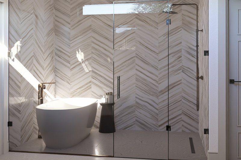 Architectural House Design - Interior - Master Bathroom 1 for Mediterranean House Plan #455-790 - 4 bed, 3.5 bath
