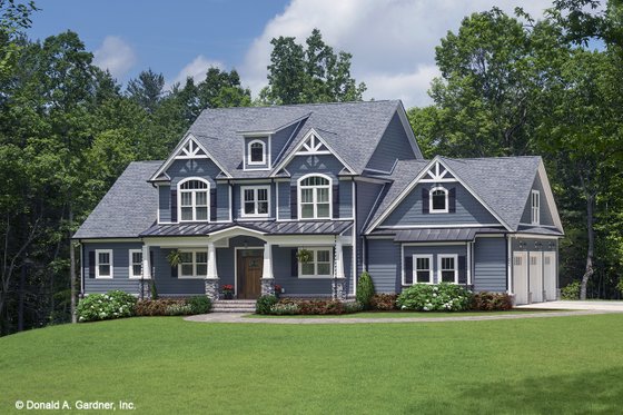 Craftsman Exterior - Front Elevation Plan #929-60