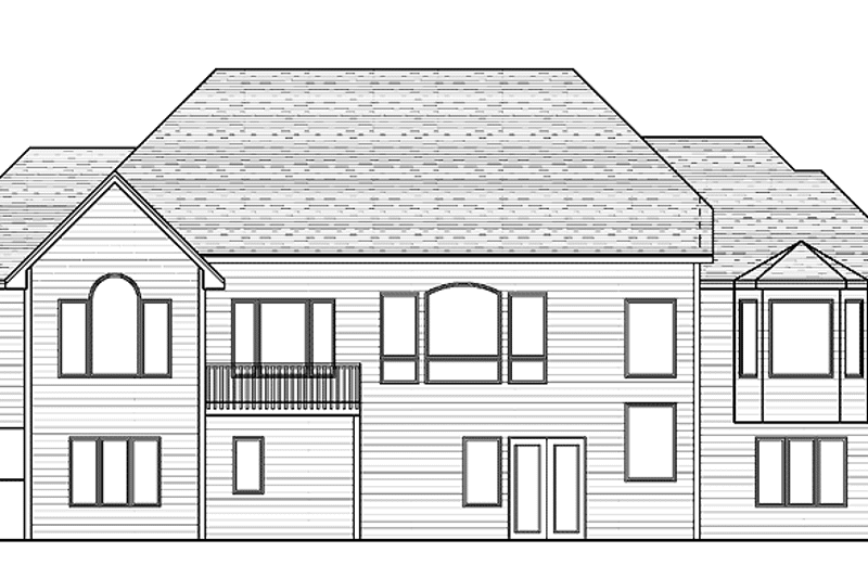 Home Plan - Exterior - Rear Elevation for Traditional House Plan #51-682 - 3 bed, 2.5 bath