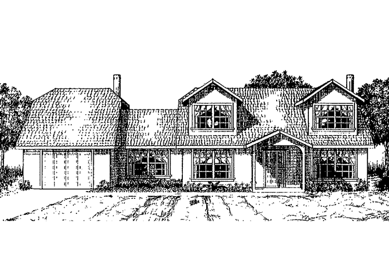 House Plan Design - Exterior - Front Elevation 3 for Bungalow House Plan #60-760 - 3 bed, 2 bath