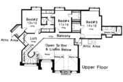 European Style House Plan - 4 Beds 4.5 Baths 4326 Sq/Ft Plan #310-153 