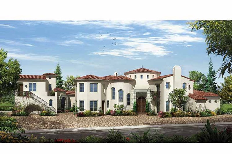 Dream House Plan - Exterior - Front Elevation 3 for Mediterranean House Plan #944-2 - 5 bed, 5 bath